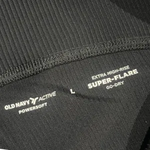 Old Navy Active Super Flare Pants Rib PowerSoft High Rise Size Large Activewear thumbnail 2
