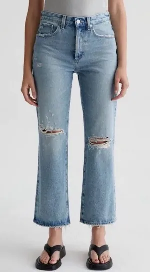 AG Adriano Goldschmied NWT Kinsley Up Idyllic Destructed Jeans Sz 28‎ $225 thumbnail 1