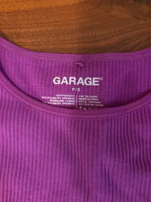 Garage Crop High Neck Top Ribbed thumbnail 2