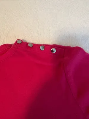 Chaps Pink Short-Sleeve Button-Shoulder Tee thumbnail 3