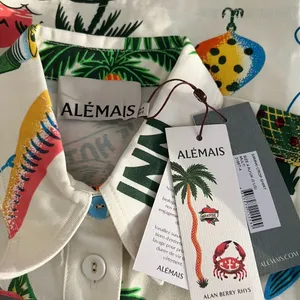 NWT ALEMAIS x Alan Berry Rhys Samaki Cropped Organic Cotton Shirt Women's Size 0 thumbnail 5