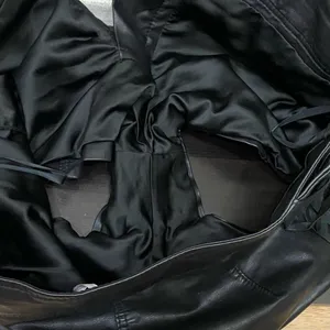 FREE PEOPLE High Rise Side Lace Up Tie Black Vegan Leather Pleather Shorts Sz 4 thumbnail 9