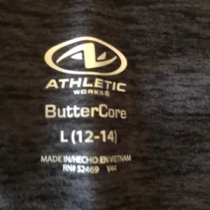 ATHLETIC WORKS Womens Athlesure Capris Size Large With Side Pockets Gray New thumbnail 7