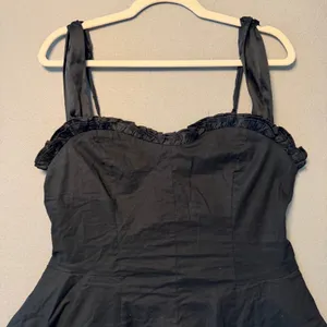 Free People Midnight Magic Mini Dress Ruffle Sweetheart Smocked Back Women Sz XL thumbnail 15
