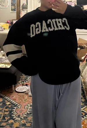 Chicago Comfy Crewneck Sweatshirt Black Size XL thumbnail 7
