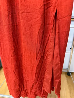 Forever 21 Orange Flowy Maxi Dress thumbnail 3