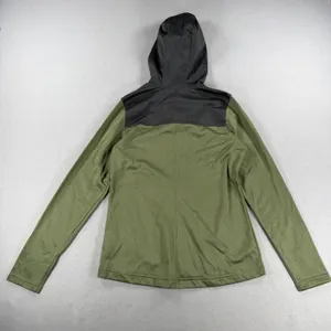 The North Face Womens Colorblock Full Zip Hoodie Olive Green Black Small NWT thumbnail 7