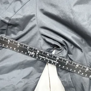 Faded Glory Jacket‎ Women Sz Medium Black Collared Button Front Rain Trench Coat thumbnail 4