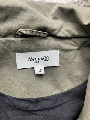 Army Green Lightweight Jacket With Pleather Arms Size 8 thumbnail 3
