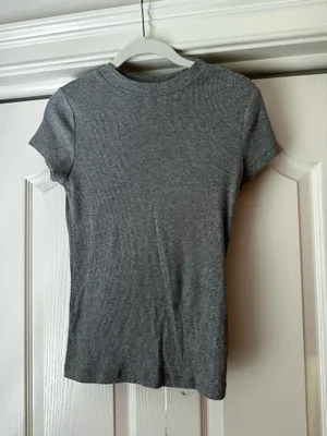 Target Heather gray mock neck t shirt thumbnail 3