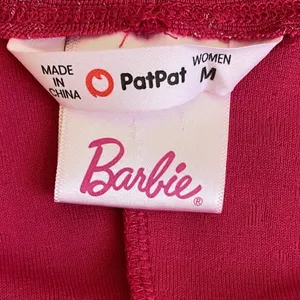 Barbie Pink Glitter Dolman‎ Sleeve Cinched Waist Mini Dress Womens Medium thumbnail 6