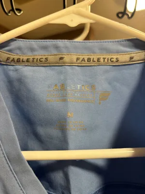 Fabletics Scrub Top Medium Ceil Blue thumbnail 2