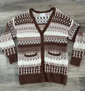 Pink Rose Knit Cardigan thumbnail 1