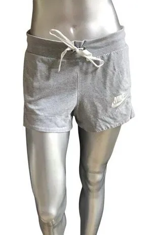 Nike Gray Pull-on Lounge Shorts Women’s Size M thumbnail 1