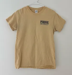 Purdue University Gildan Yellow/Gold Logo T-Shirt thumbnail 1
