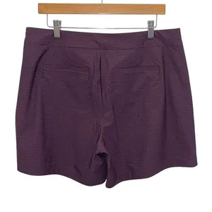 Spanx Womens Geoscape Sunshine Flat‎ Front Golf Tennis Skort Blue Orange Large thumbnail 4