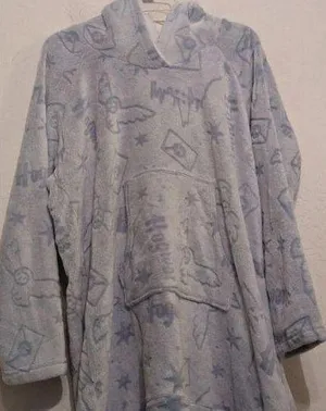 Wizarding World Womens Harry Potter Fleece Lounge Hoodie Gray Size US Size XL thumbnail 1