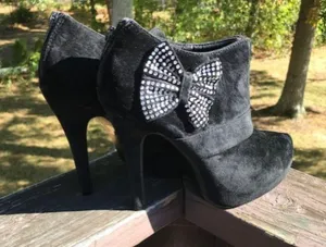 Delicacy Women Black Suede Ankle Boots Size 8.5 thumbnail 6