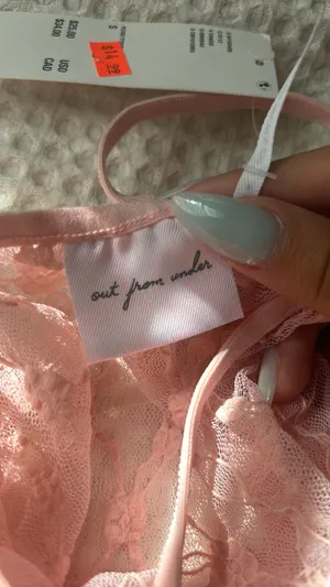 Urban Outfitters NWT Out From Under Lovella Sheer Lace Cami pink thumbnail 6