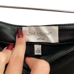 Aritzia The Melina Pant Vegan Leather In Black Size US 4 thumbnail 14