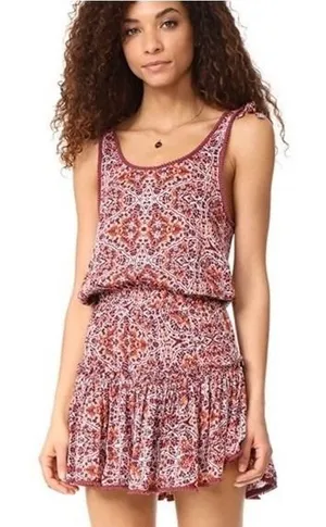MISA Los Angeles Calista Sleeveless Mini Dress Women Red XS thumbnail 1