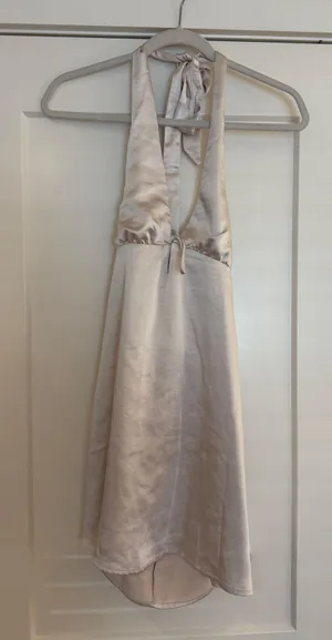 Small Silk Halter Backless Princess Polly Dress thumbnail 1