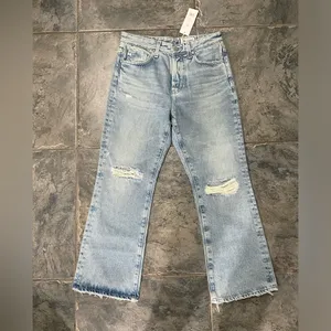 AG Adriano Goldschmied NWT Kinsley Up Idyllic Destructed Jeans Sz 28‎ $225 thumbnail 5