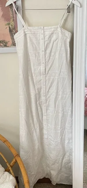 PEPPERMAYO Cole Maxi Dress in White Size US 0 thumbnail 1