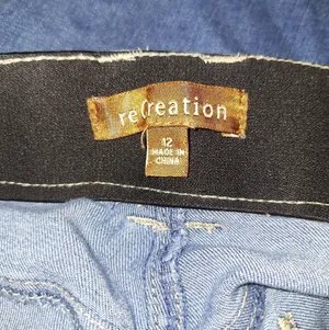 Denim Blue High Rise Embroidered Jeans thumbnail 6