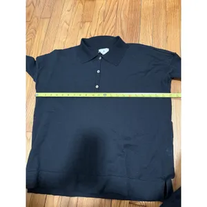 Tuckernuck Black Linen Blend Clayton Knit Polo‎ Top Size XS/S thumbnail 8