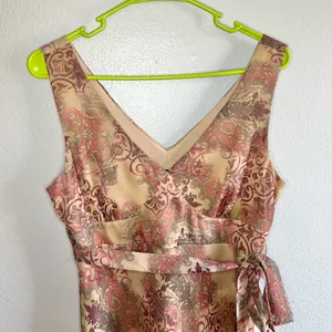 [New York and Company] Vintage Ruffle Hem Midi Dress- Size 8 thumbnail 6