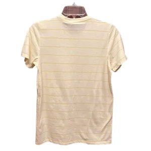 Everlane The Organic Cotton Crew Tee yellow stripe Size S NWT thumbnail 3