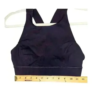 Lululemon Fast And Free Black Grape Bra,‎ Size 6 thumbnail 7