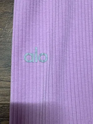 Alo Yoga Ribbed High-Waist Blissful leggings Size Small thumbnail 4