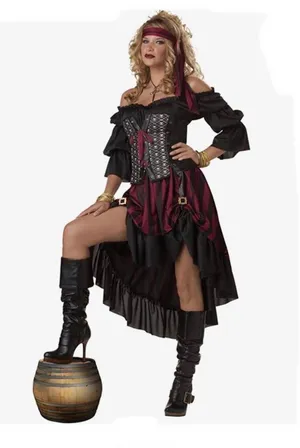 Spirit Halloween Pirate Wench Costume Sz XL thumbnail 1