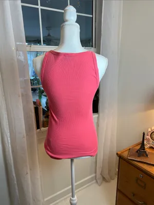 Ralph Lauren Coral Pink Tank Top size medium. thumbnail 5