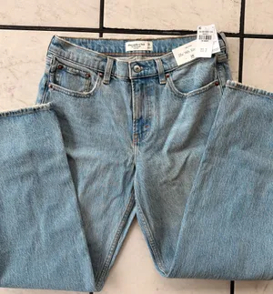 Abercrombie Jeans Mid-Rise Straight 90s short 28 thumbnail 1