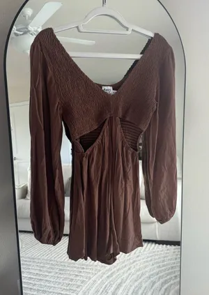 Princess Polly Brown romper thumbnail 1