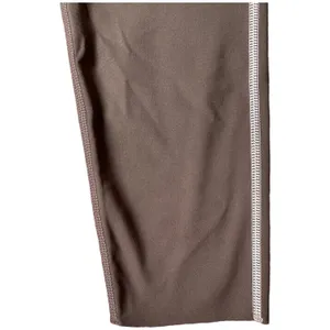 Aerie Offline brown w/blush pink trim Goals 7/8 leggings. Size m nwot thumbnail 5