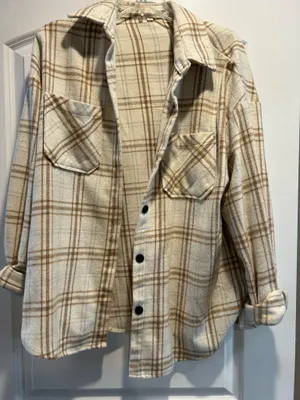 Amazon Oversized Plaid Shacket thumbnail 4