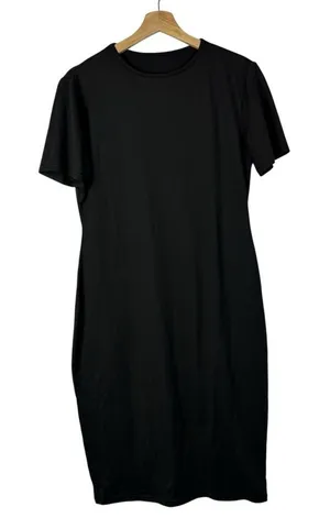 Boutique Black Short Sleeve Bodycon Fitted Mini Dress‎ XL thumbnail 1