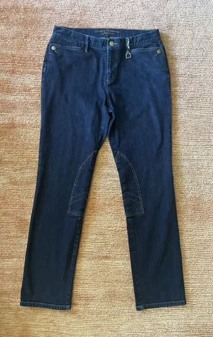 Ralph Lauren Lauren Jeans Co. Premium Women’s Riding-Style Jeans Dark Blue Size 10 thumbnail 1