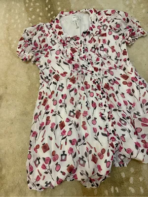 Maeve Anthropologie Floral Perfume Print Puff Sleeve Dress XLP Plus Petite thumbnail 4