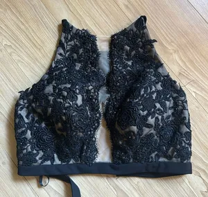 Black Lace Detail Top Size 8 thumbnail 1