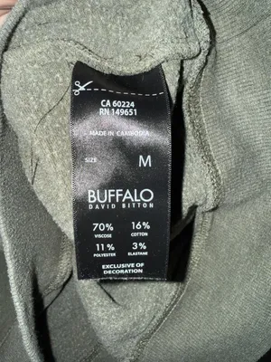 Buffalo David Bitton Women's Olive Green Super Soft Pullover Hoodie thumbnail 3