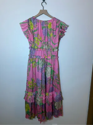 Current Air Sereia‎ Botanical Motif Midi Dress thumbnail 5