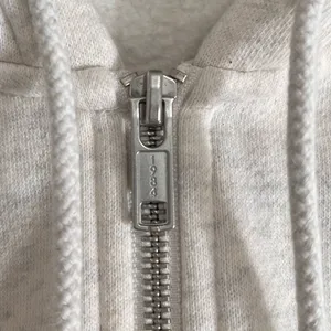 BRANDY MELVILLE John Galt Gray Full Zip Hoodie Sweatshirt Women’s One Size EUC thumbnail 2