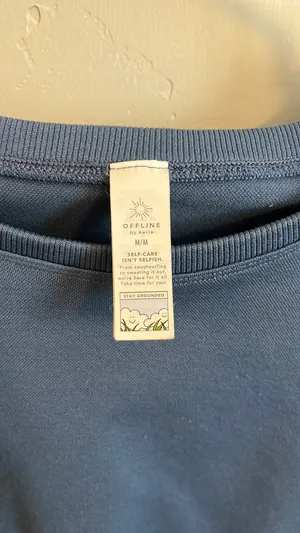 Aerie OFFLINE by Workout Top Long Sleeve Cropped thumbnail 3