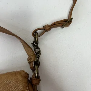 Margot Adelle Versatile Hobo Purse Brandy Brown Leather Crossbody‎ Shoulder Bag thumbnail 8