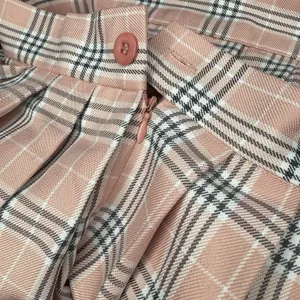 Pink‎ Black Plaid Pleated Skirt M Tennis Pickleball Schoolgirl Mini Skirt Y2k thumbnail 5